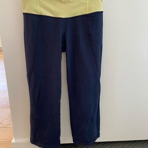 Lulu lemon navy yoga capri